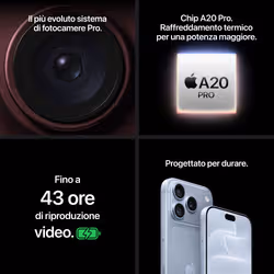 Apple iPhone 18 Pro Max 1TB Glacier - Vista aggiuntiva 8