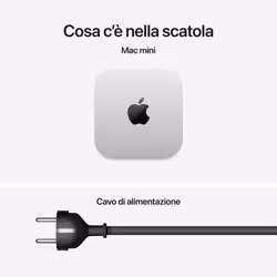 Apple Mac mini: Chip M5 Pro con cpu 15 core e gpu 16 core, 512GB SSD - Argento - Vista aggiuntiva 7