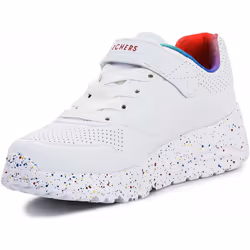 Sandali bambini Skechers Uno Lite - RAINBOW SPECKS 310457-WMLT Bianco - 35 - Vista aggiuntiva 3