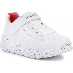 Sandali bambini Skechers Uno Lite - RAINBOW SPECKS 310457-WMLT Bianco - 37