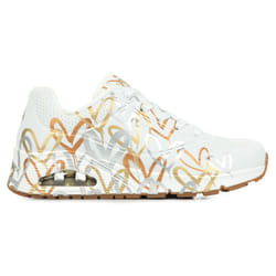 Sneakers Skechers Uno Metallic Love Bianco - 38