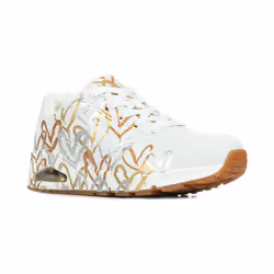 Sneakers Skechers Uno Metallic Love Bianco - 38