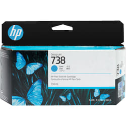 HP Cartuccia di inchiostro ciano DesignJet 738 da 130 ml