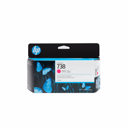 HP 738 130-ml Magenta DesignJet Ink Cartridge, Resa standard, Magenta, 130 ml, 1 pz, Confezione singola
