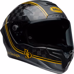 Bell Race Star DLX Flex RSD Player Casco, nero-oro, dimensione S per uomo