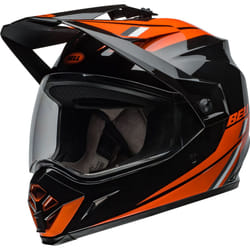 Bell MX-9 Adventure MIPS Alpine Casco da motocross, nero-arancione, dimensione S per uomo