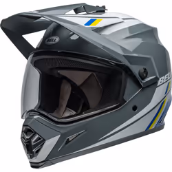 Bell MX-9 Adventure MIPS Alpine Casco da motocross, grigio-bianco, dimensione L per uomo