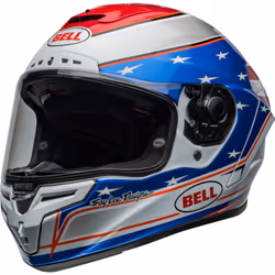 Bell Race Star DLX Flex Beaubier 24 Casco, bianco-rosso-blu, dimensione L per uomo