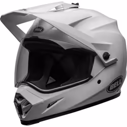 Bell MX-9 Adventure MIPS Solid Casco da motocross, bianco, dimensione S per uomo