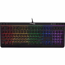 HyperX Alloy Core RGB – Tastiera da gaming (layout USA), Full-size (100%), Cablato, USB, Interruttore a chiave a membrana, LE ...