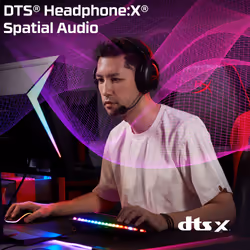 HyperX Cloud Core – Cuffie da gaming wireless (nero) - Vista aggiuntiva 5