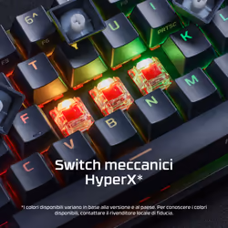 HyperX Alloy Origins 65 – Tastiera da gaming meccanica – Rosso HX (layout USA) - Vista aggiuntiva 6