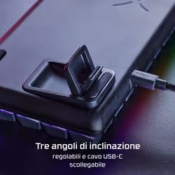 HyperX Alloy Origins 65 – Tastiera da gaming meccanica – Rosso HX (layout USA) - Vista aggiuntiva 7