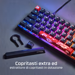 HyperX Alloy Origins 65 – Tastiera da gaming meccanica – Rosso HX (layout USA) - Vista aggiuntiva 8