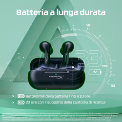HyperX Auricolari wireless Cloud MIX Buds (nero) - Vista aggiuntiva 8
