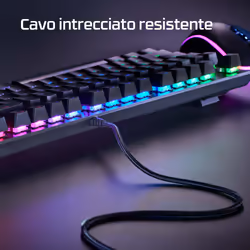 HyperX Alloy MKW100 – Tastiera da gaming meccanica – Rosso (layout USA) - Vista aggiuntiva 4