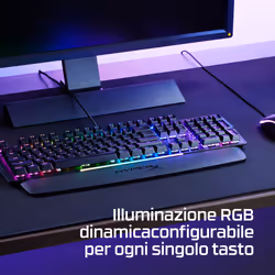 HyperX Alloy MKW100 – Tastiera da gaming meccanica – Rosso (layout USA) - Vista aggiuntiva 5