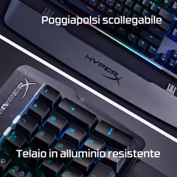 HyperX Alloy MKW100 – Tastiera da gaming meccanica – Rosso (layout USA) - Vista aggiuntiva 6