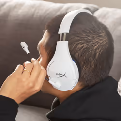 HyperX Cloud Stinger Core – Cuffie da gaming wireless (bianco-blu) – PS5-PS4 - Vista aggiuntiva 5
