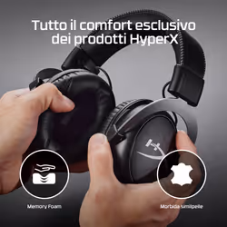 HyperX Cloud II – Cuffie da gaming (nero-rosso) - Vista aggiuntiva 4