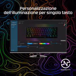 HyperX Alloy Origins 60 – Tastiera meccanica da gaming – HX Red (layout USA) - Vista aggiuntiva 6
