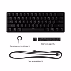 HyperX Alloy Origins 60 – Tastiera meccanica da gaming – HX Red (layout USA) - Vista aggiuntiva 7