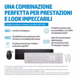 HP Combo tastiera e mouse wireless 650 - Vista aggiuntiva 5
