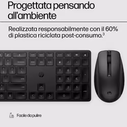 HP Combo tastiera e mouse wireless 650 - Vista aggiuntiva 8