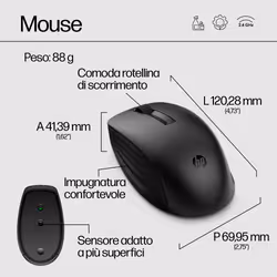 HP Combo tastiera e mouse wireless 650 - Vista aggiuntiva 8