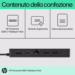 HP Universal USB-C Multiport Hub - Vista aggiuntiva 4