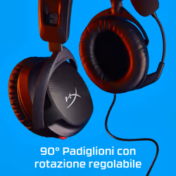 HyperX Cloud Stinger 2 – Cuffie da gaming (nero) - Vista aggiuntiva 7