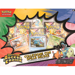 Pokémon Collezione con Spilla Deluxe Compagni d'Avventura dell'espansione Megaevoluzione - Ascesa Eroica