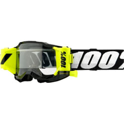 100% Accuri 2 Forecast Occhiali da motocross per bambini, nero-giallo