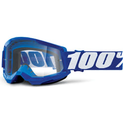 100% Strata 2 Clear Occhiali da motocross, bianco-blu per uomo