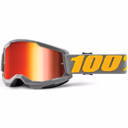 100% Strata 2 Extra Izipizi Occhiali da motocross, grigio per uomo