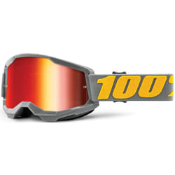 100% Strata 2 Extra Izipizi Occhiali da motocross, grigio per uomo