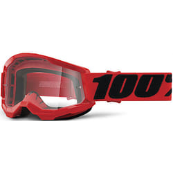 100% Strata 2 Essential Occhiali da motocross giovanile, rosso