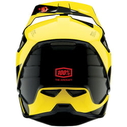100% Aircraft Composite LTD Neon Yellow Casco Downhill, nero-giallo, dimensione XS per uomo