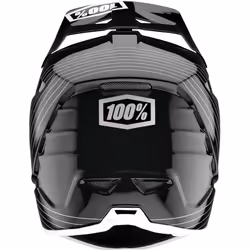 100% Aircraft Composite Silo Casco Downhill, nero-bianco, dimensione M per uomo