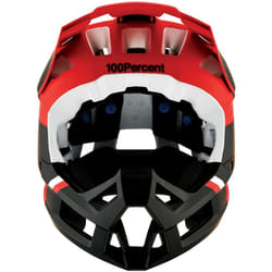 100% Trajecta Casco Downhill, nero-rosso, dimensione M 56 57 58 per uomo