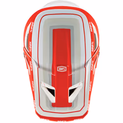 100% Status Casco Downhill, bianco-rosso, dimensione XL per uomo