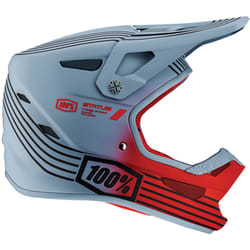 100% Status Stripes Casco Downhill Giovanile, grigio-argento, dimensione S
