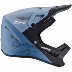 100% Status Casco Downhill Giovanile, nero-blu, dimensione S