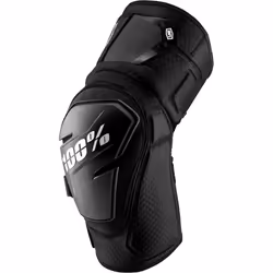 100% Fortis Protezioni per ginocchia per biciclette, nero, dimensione L XL per uomo