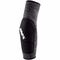 100% Ridecamp Protezioni per gomiti per biciclette, nero-grigio, dimensione S per uomo