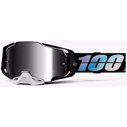 100% Armega Krisp Occhiali da motocross, nero-multicolore per uomo