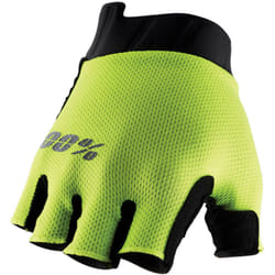 100% Exceeda Gel Guanti da bicicletta da donna, nero-giallo, dimensione M per donne