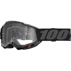 100% Accuri II Essential Occhiali da motocross, nero-grigio per uomo