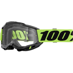 100% Accuri II Essential Occhiali da motocross, nero-giallo per uomo