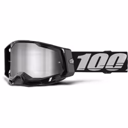 100% Racecraft II Essential Occhiali da motocross, nero-grigio per uomo